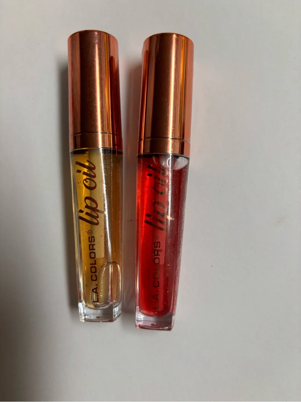 L.A. Colors Lip Oil Duo - Yellow & Red